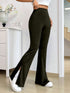 Women's Spider Web Print Flare Pants For Halloween