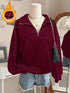 Collared Half-Zip Sweatshirt