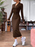 Collared Half-Zip Dress