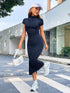 Mock-Neck Dress