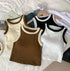 Tank Contrast | Ribbed