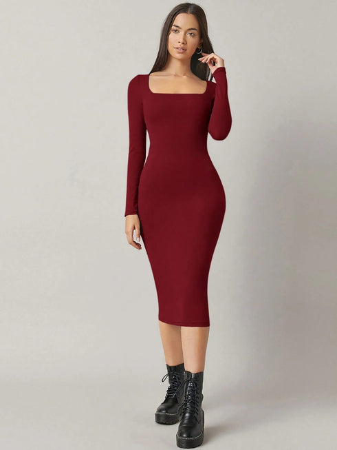Square Neck Dress