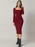 Square Neck Dress