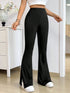 Women's Spider Web Print Flare Pants For Halloween