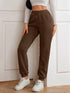 Women's Solid Color Drawstring Waist Sweatpants