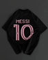 'Messi-10' Round Neck Oversized Tee | Graphic Print