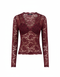 LACE V-NECK TOP