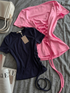 Round Neck Ruched Top