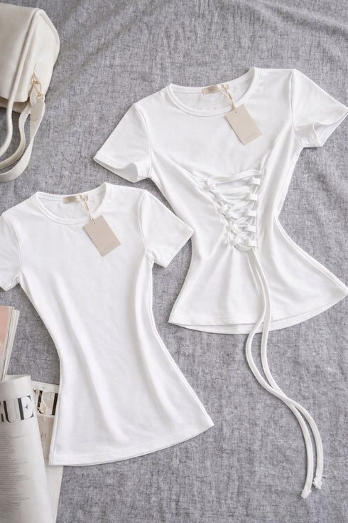 Round Neck Ruched Top