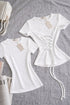 Round Neck Ruched Top