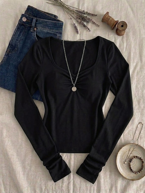 Sweetheart Neck Top | Fruched