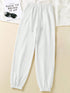 Women's Solid Color Drawstring Waist Sweatpants
